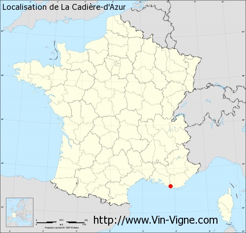 Carte  de La Cadière-d'Azur